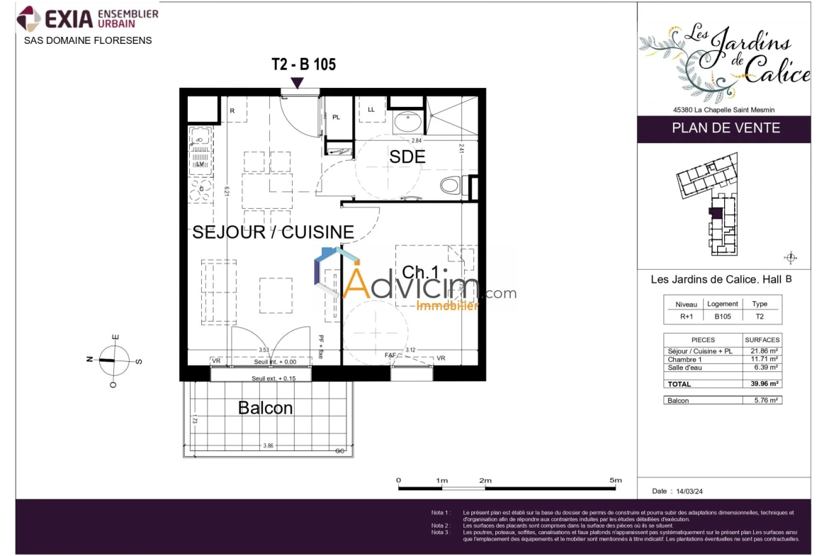 Appartement T2 neuf à La Chapelle Saint-Mesmin - Résidence sécurisée et lumineuse 