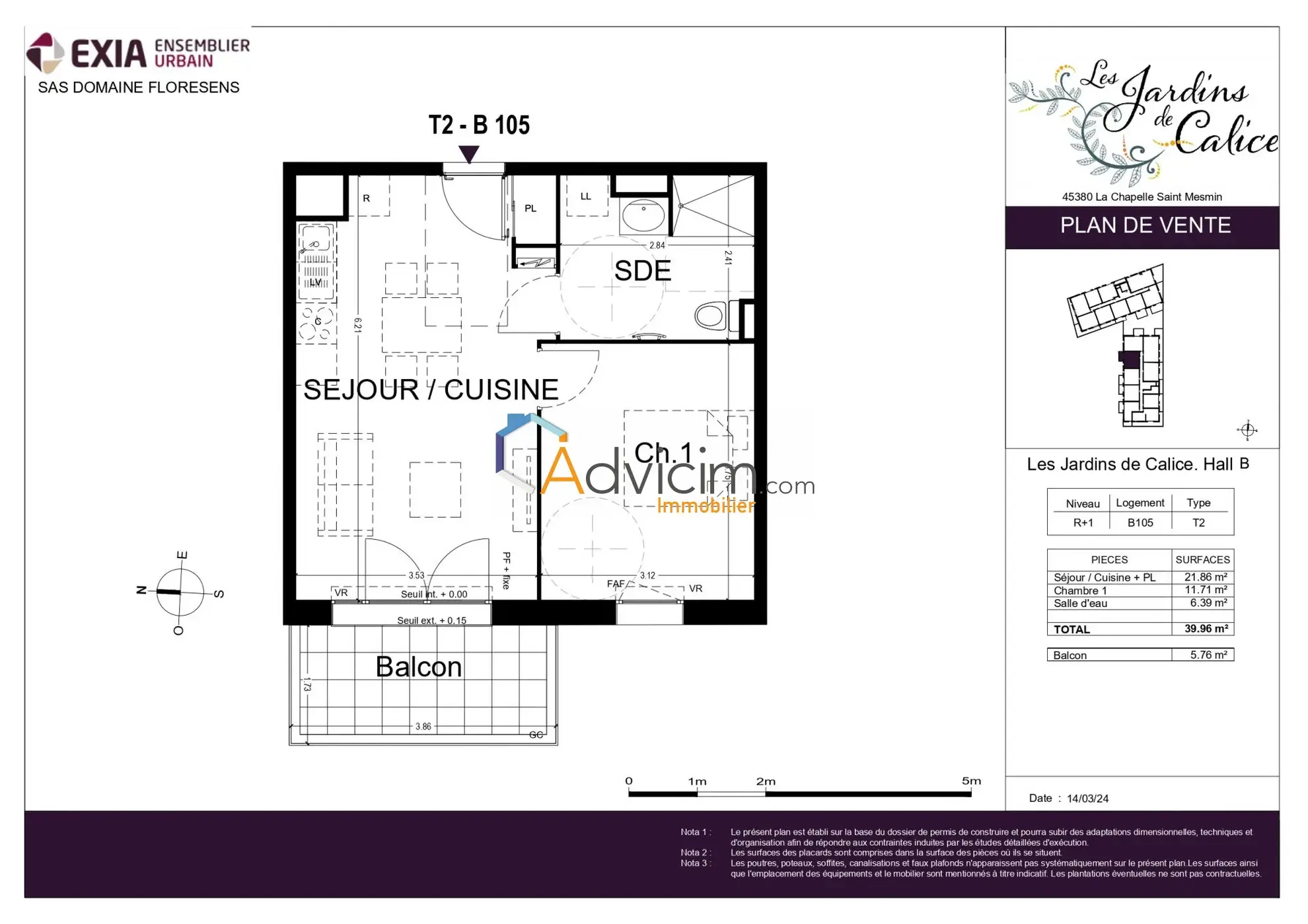 Appartement T2 neuf à La Chapelle Saint-Mesmin - Résidence sécurisée et lumineuse 