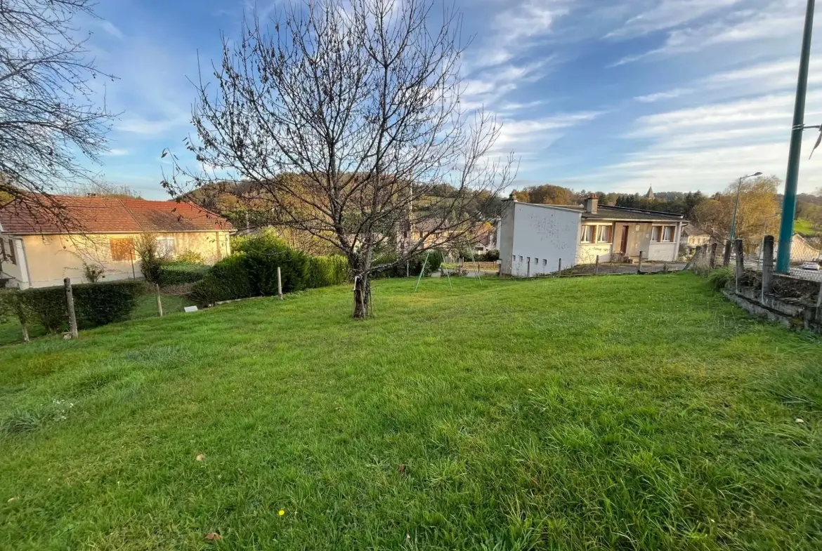 Jardin Maison à rénover avec grand terrain à Ydes, 4 chambres, potentiel élevé 