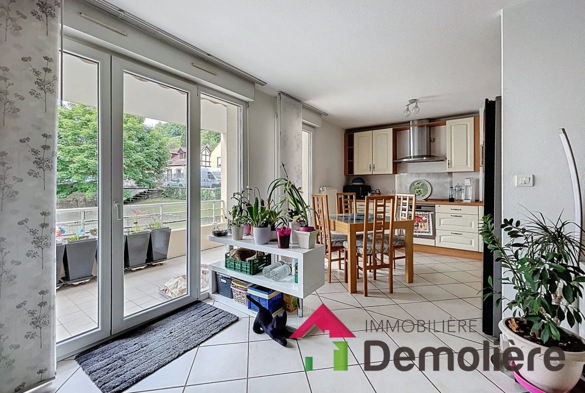 Spacieux appartement 3 pièces avec terrasse à Barr, proche toutes commodités 