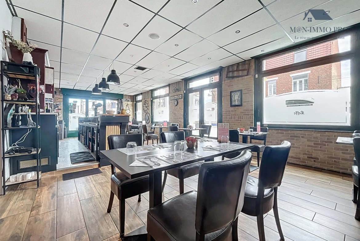 Fonds de commerce restaurant à Nieppe, 140 m², terrasse, emplacement privilégié 