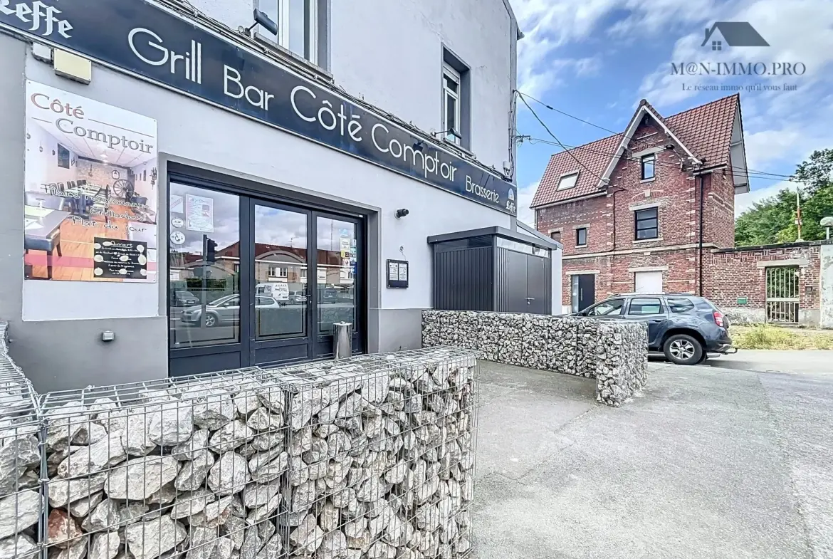 Fonds de commerce restaurant à Nieppe, 140 m², terrasse, emplacement privilégié 