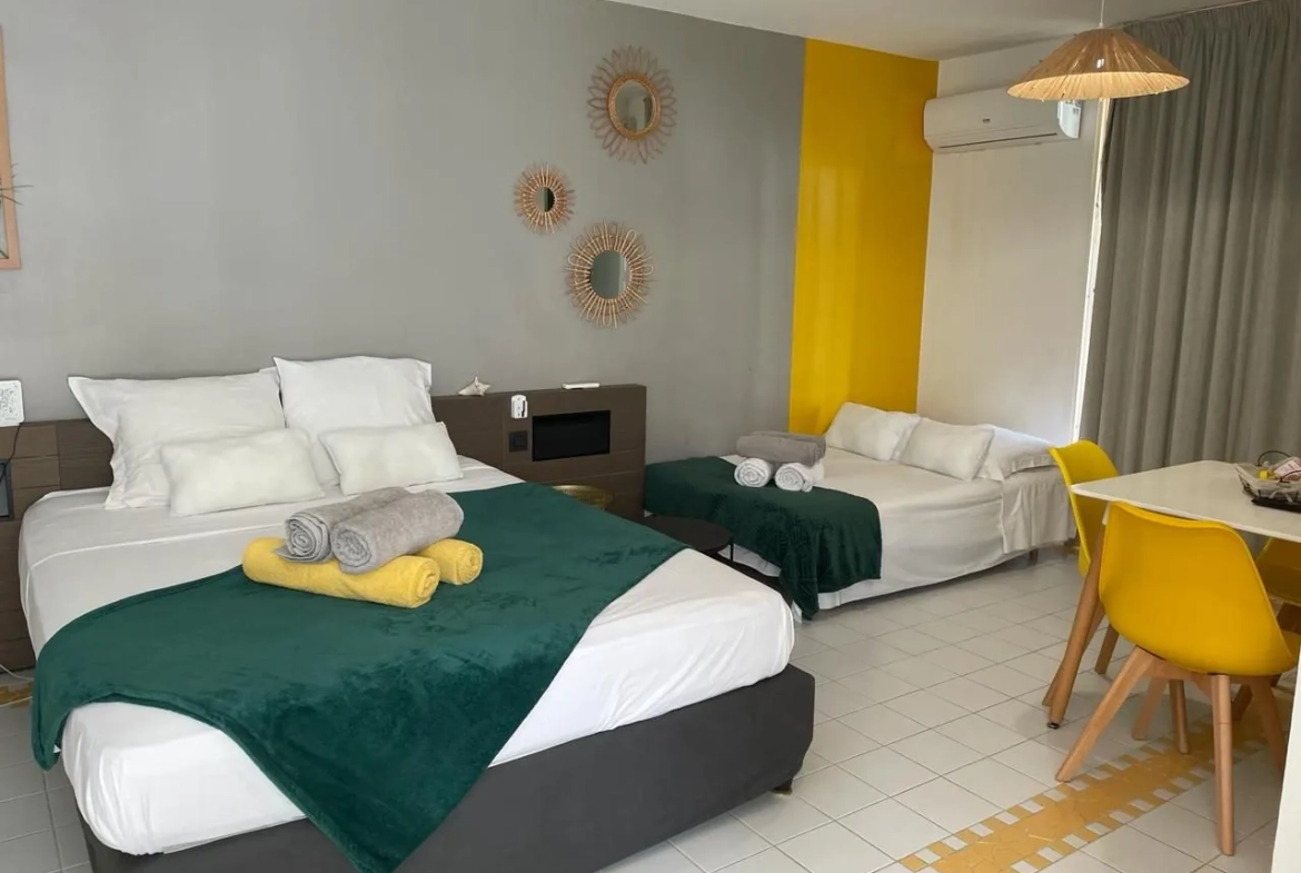 Appartement T1 meublé avec piscine à Saint-François, Guadeloupe 