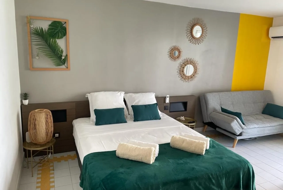 Appartement T1 meublé avec piscine à Saint-François, Guadeloupe 
