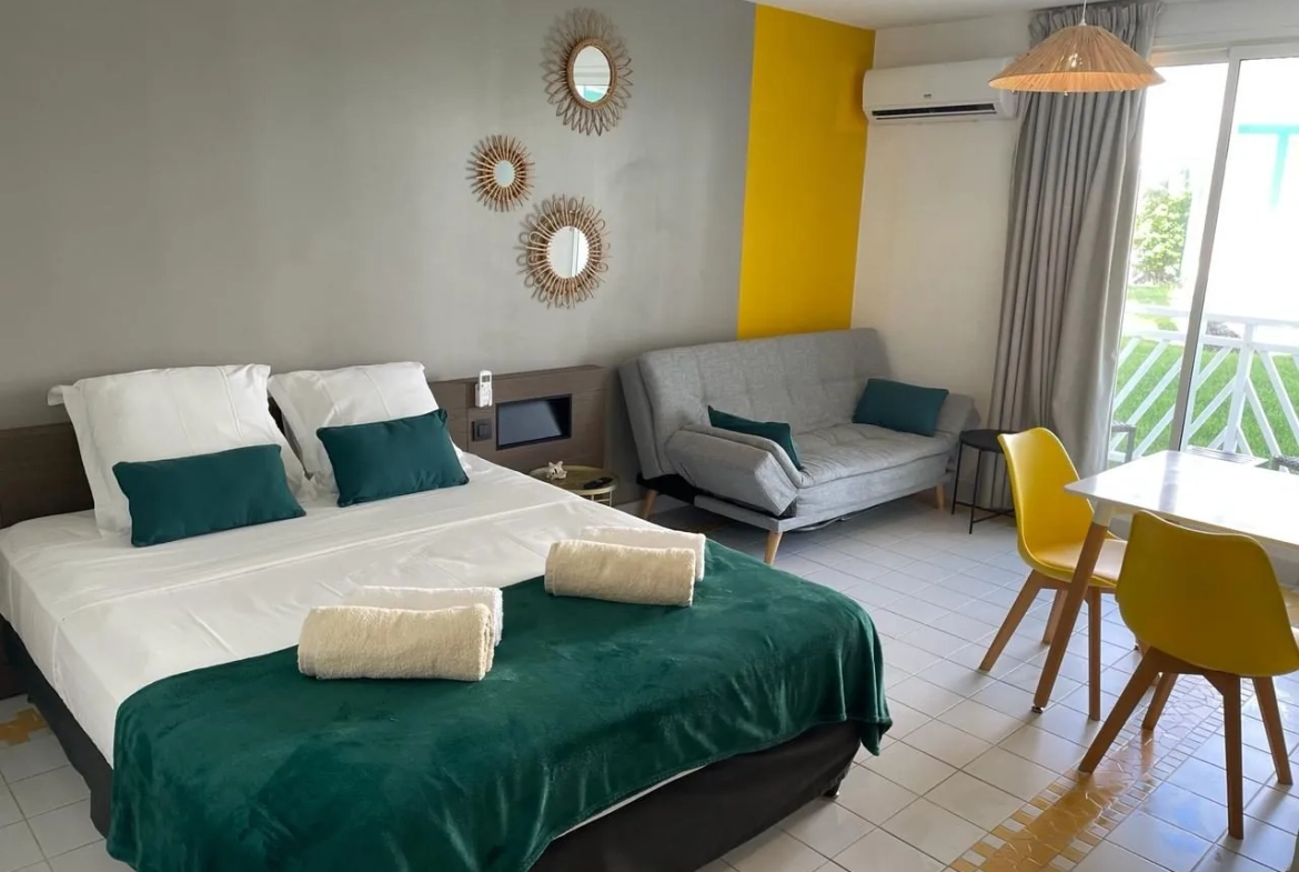 Appartement T1 meublé avec piscine à Saint-François, Guadeloupe 