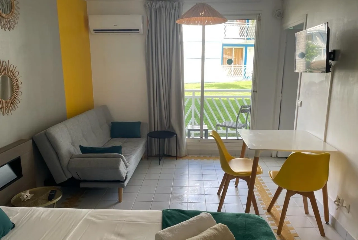 Appartement T1 meublé avec piscine à Saint-François, Guadeloupe 