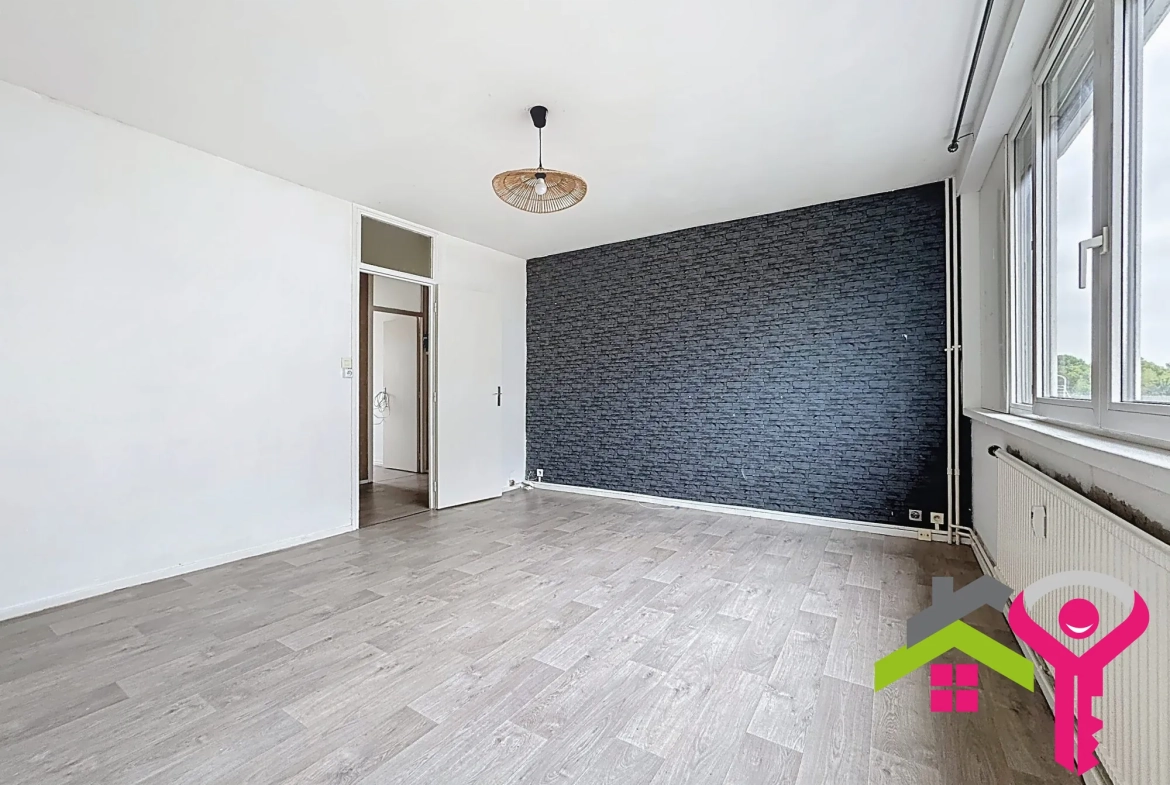 Appartement T3 lumineux avec cave et garage à Raismes - 66,50 m² 
