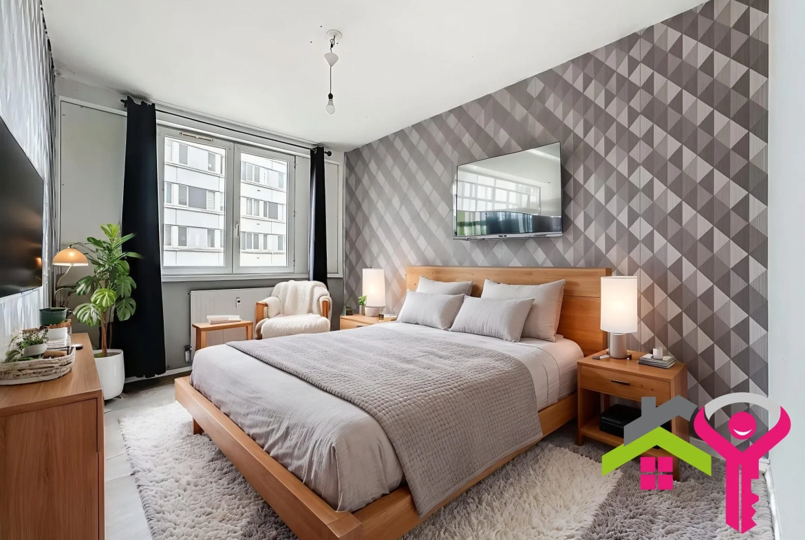 Appartement T3 lumineux avec cave et garage à Raismes - 66,50 m² 