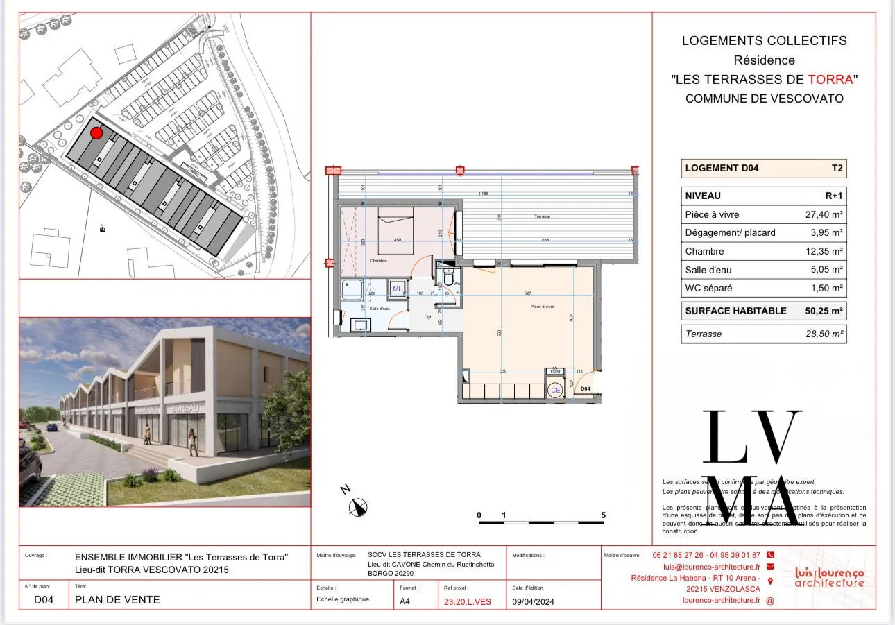 Local commercial de 87,5 m² à Vescovato dans résidence neuve - Opportunité d'affaires 