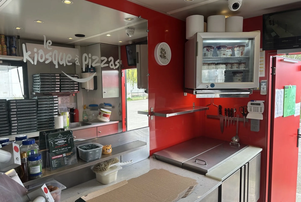 Kiosque à pizza à vendre à Brienon-sur-Armançon, emplacement stratégique et faible loyer 