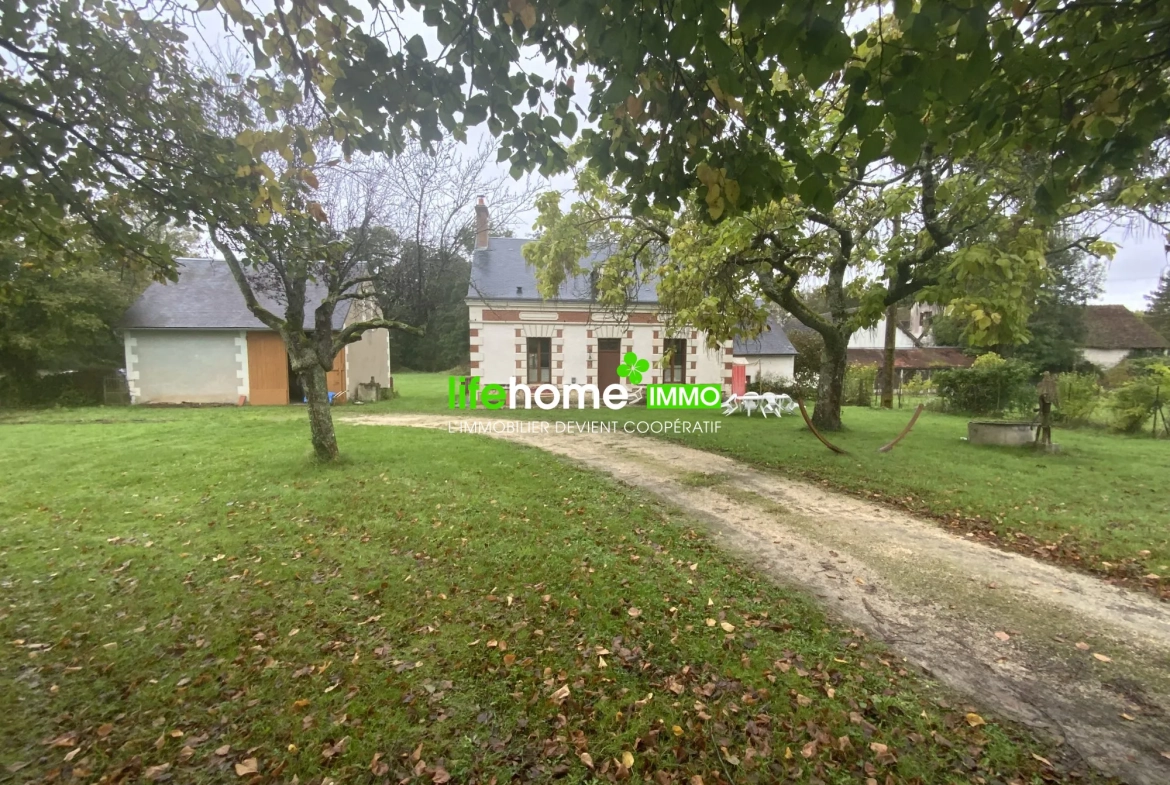 Maison ancienne à vendre à Vicq-sur-Nahon en Indre, 115 m² avec terrain de 8000 m² 