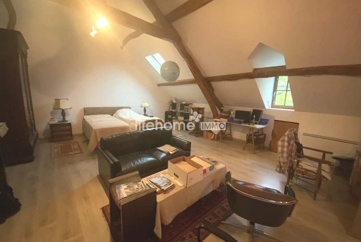 Maison ancienne à vendre à Vicq-sur-Nahon en Indre, 115 m² avec terrain de 8000 m² 