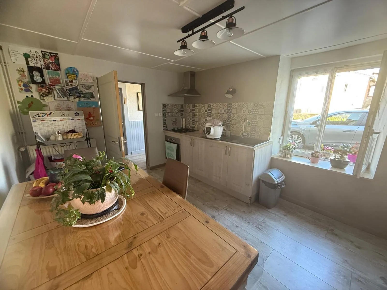 Maison mitoyenne à vendre à Bavans – 111 m², 2 appartements, terrain 12 ares 