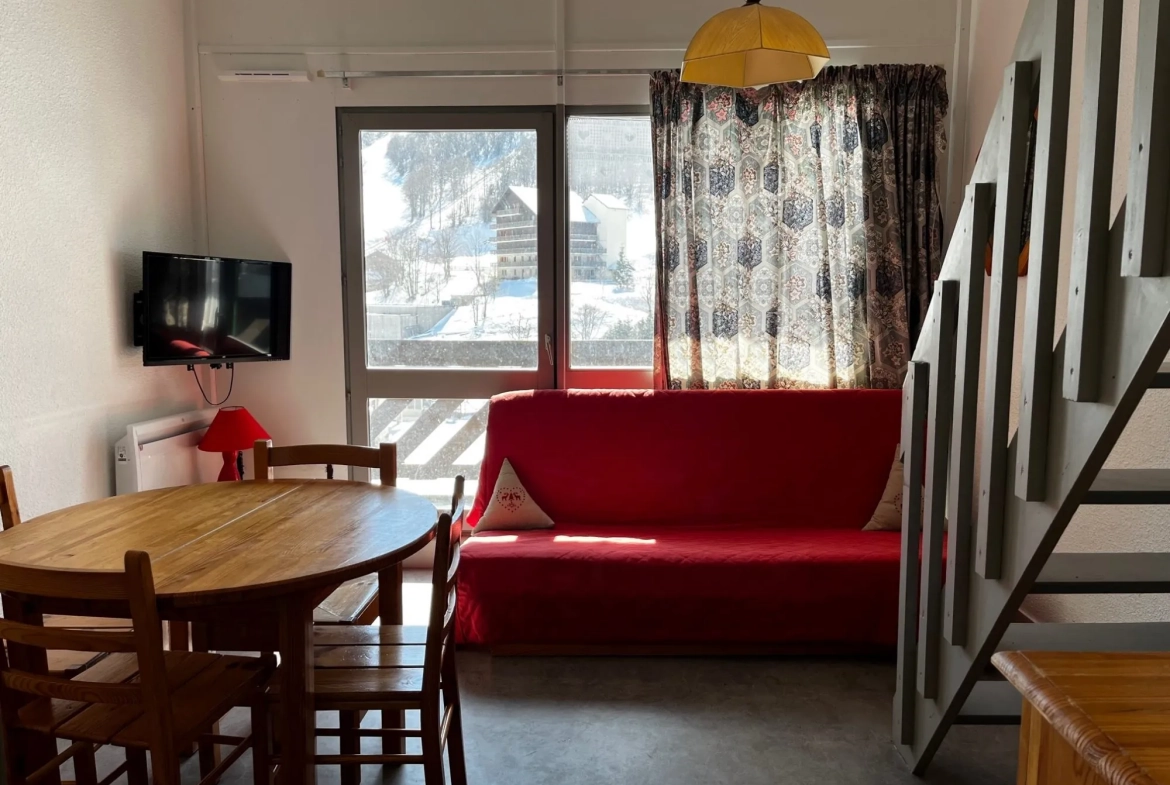 Appartement duplex meublé avec balcon au Col de Rousset 