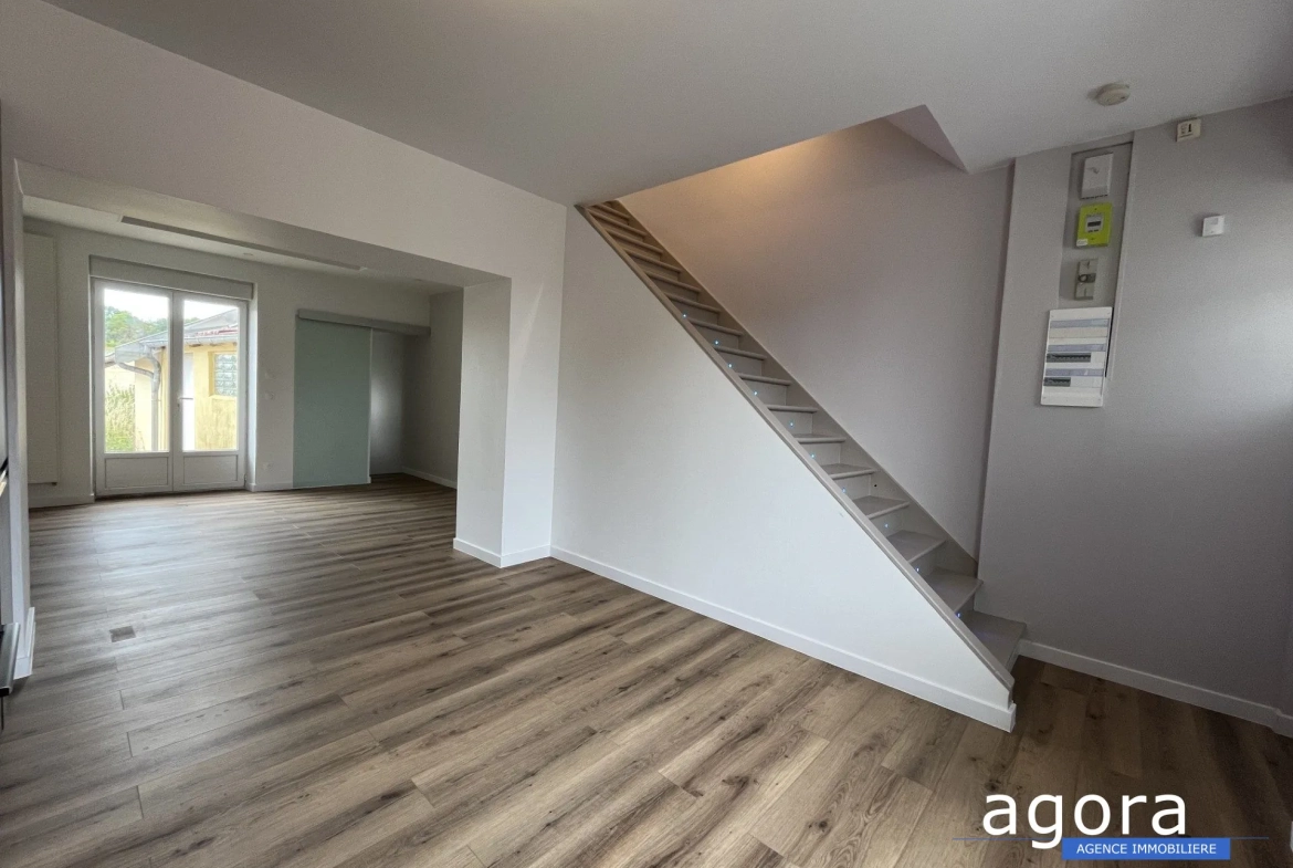 Maison mitoyenne rénovée à Joudreville avec 2 chambres et vue champêtre 