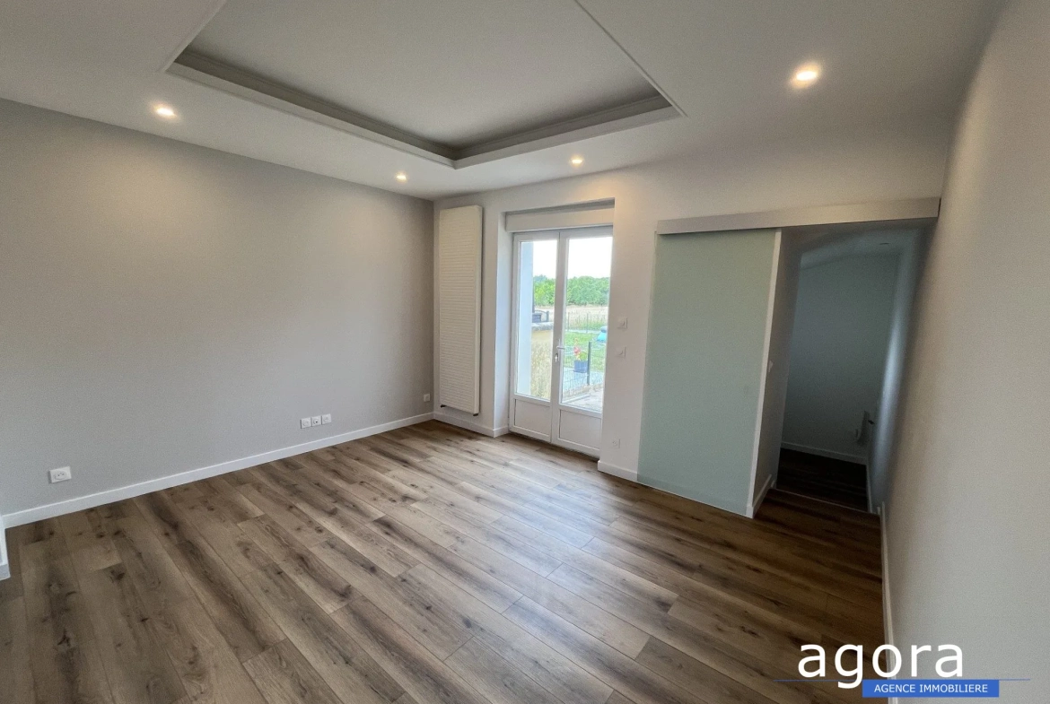 Maison mitoyenne rénovée à Joudreville avec 2 chambres et vue champêtre 