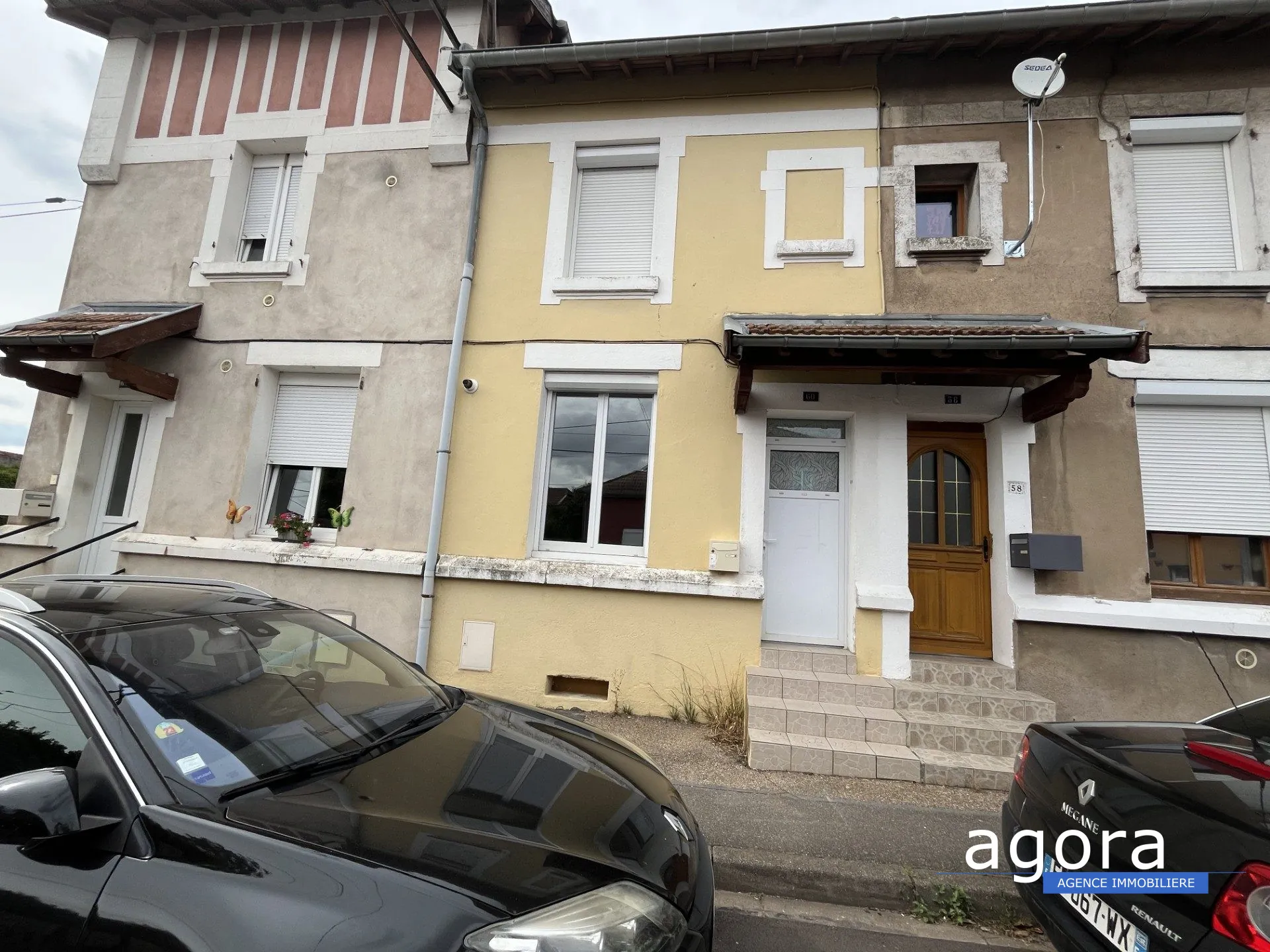Maison mitoyenne rénovée à Joudreville avec 2 chambres et vue champêtre 