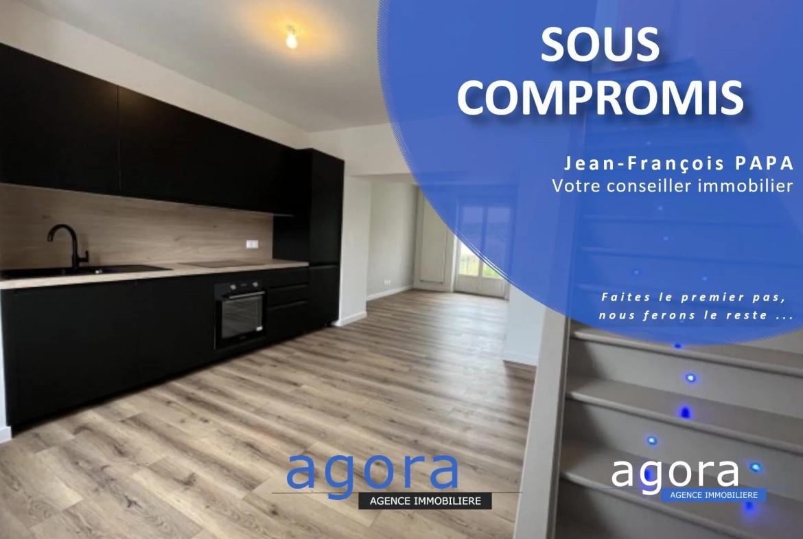 Maison mitoyenne rénovée à Joudreville avec 2 chambres et vue champêtre 