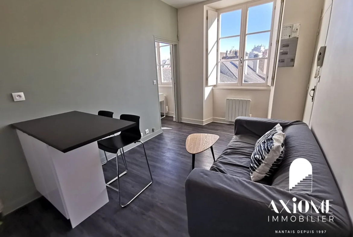 Appartement 2 pièces meublé à Nantes, 26,58 m², centre-ville Graslin 