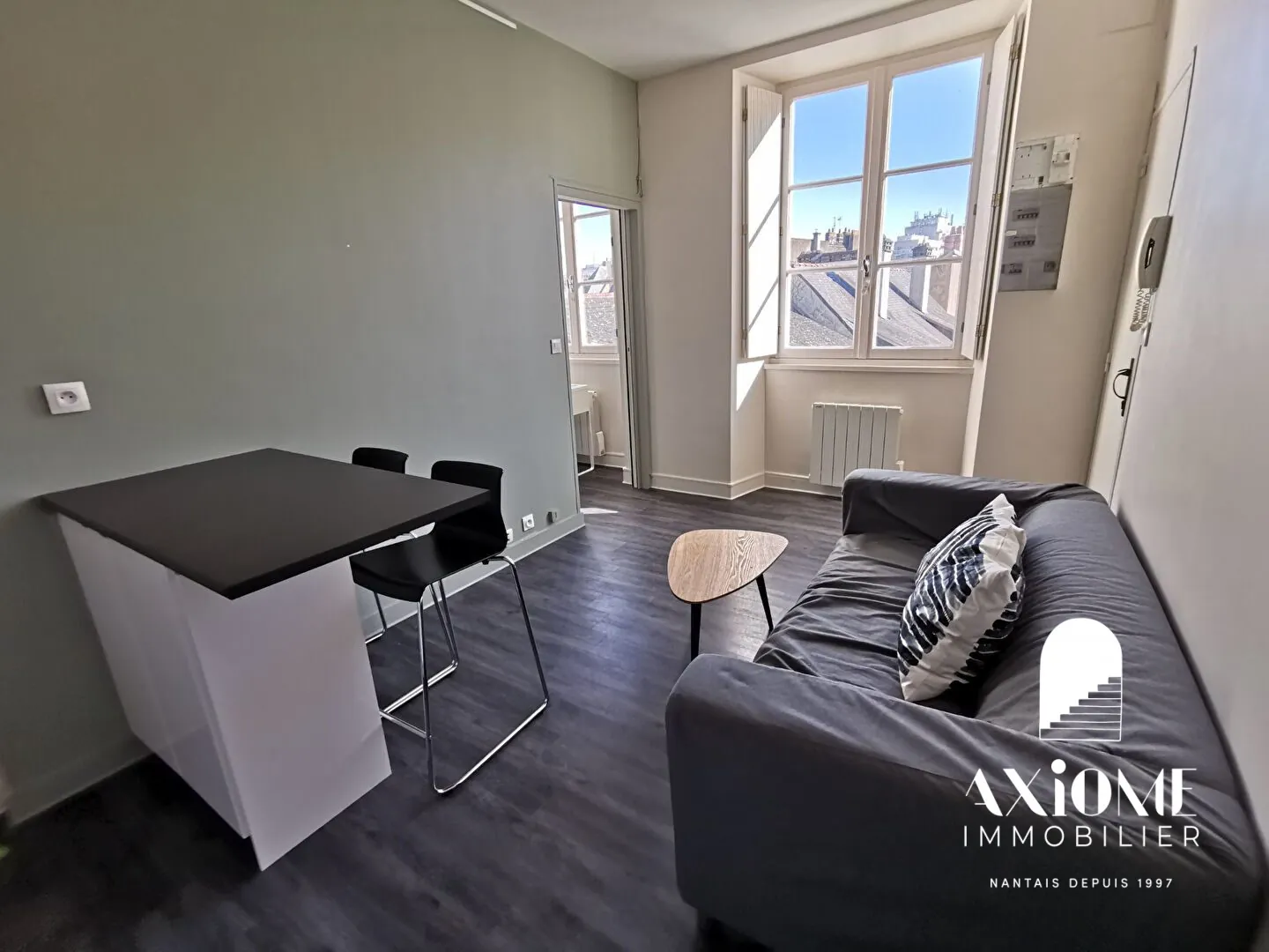 Appartement 2 pièces meublé à Nantes, 26,58 m², centre-ville Graslin 