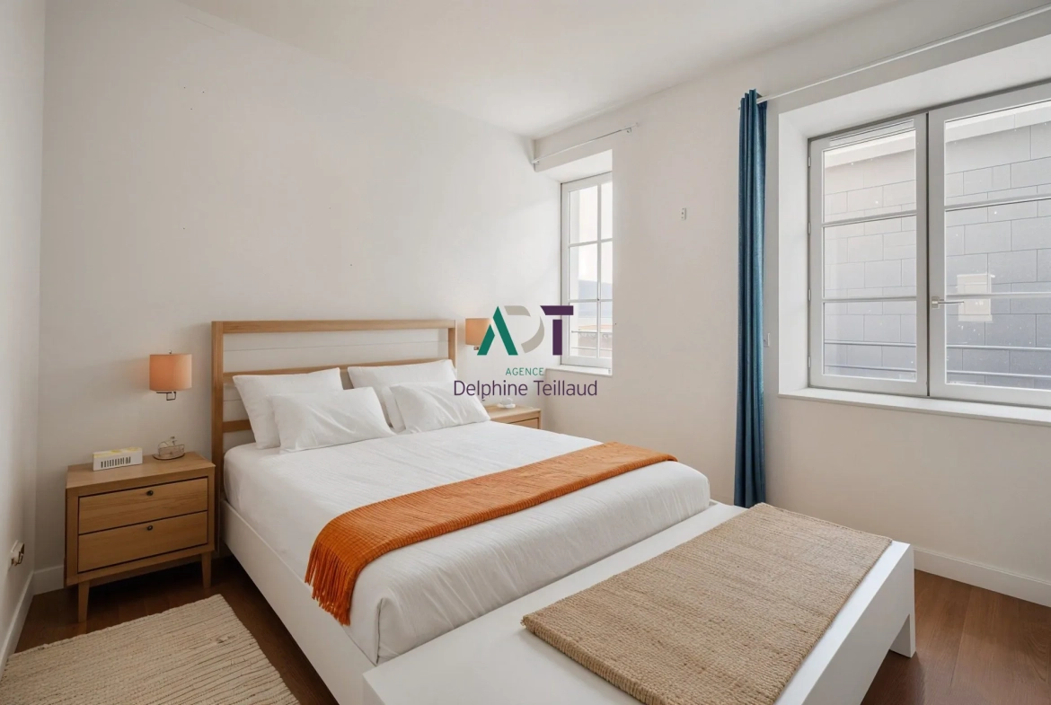 PHOTO IA  Appartement T2 à vendre à Grenoble - rue Saint-Laurent, proche commodités 