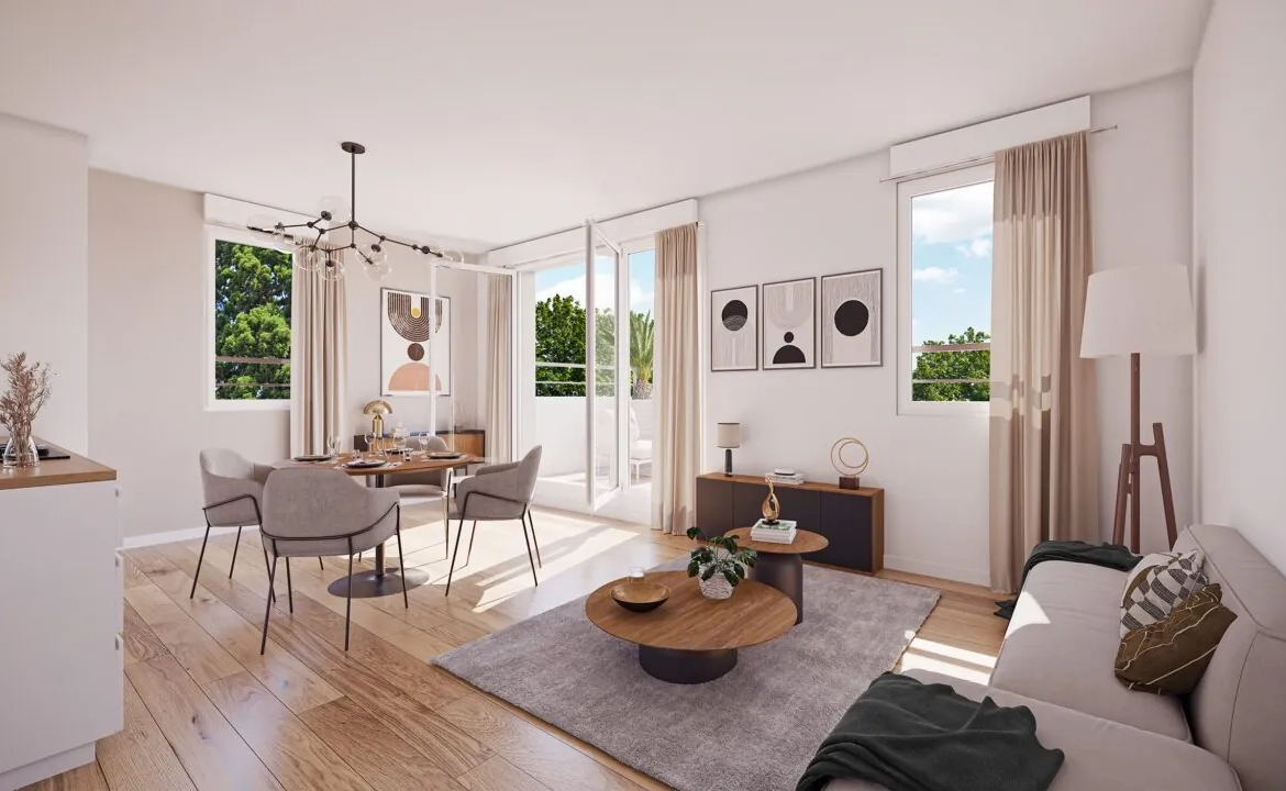 Appartement T2 neuf avec balcon et parking à Bourg-en-Bresse 
