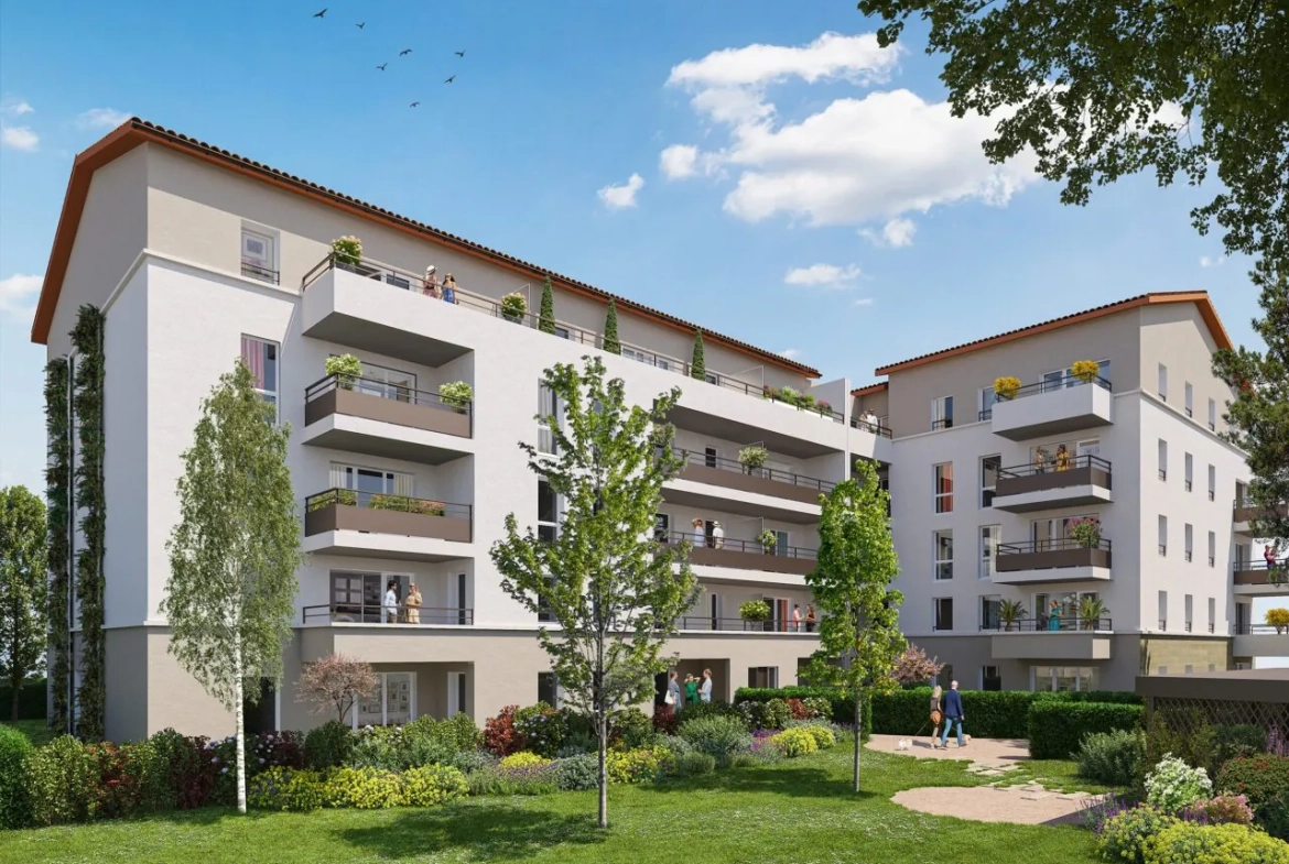 Appartement T2 neuf avec balcon et parking à Bourg-en-Bresse 