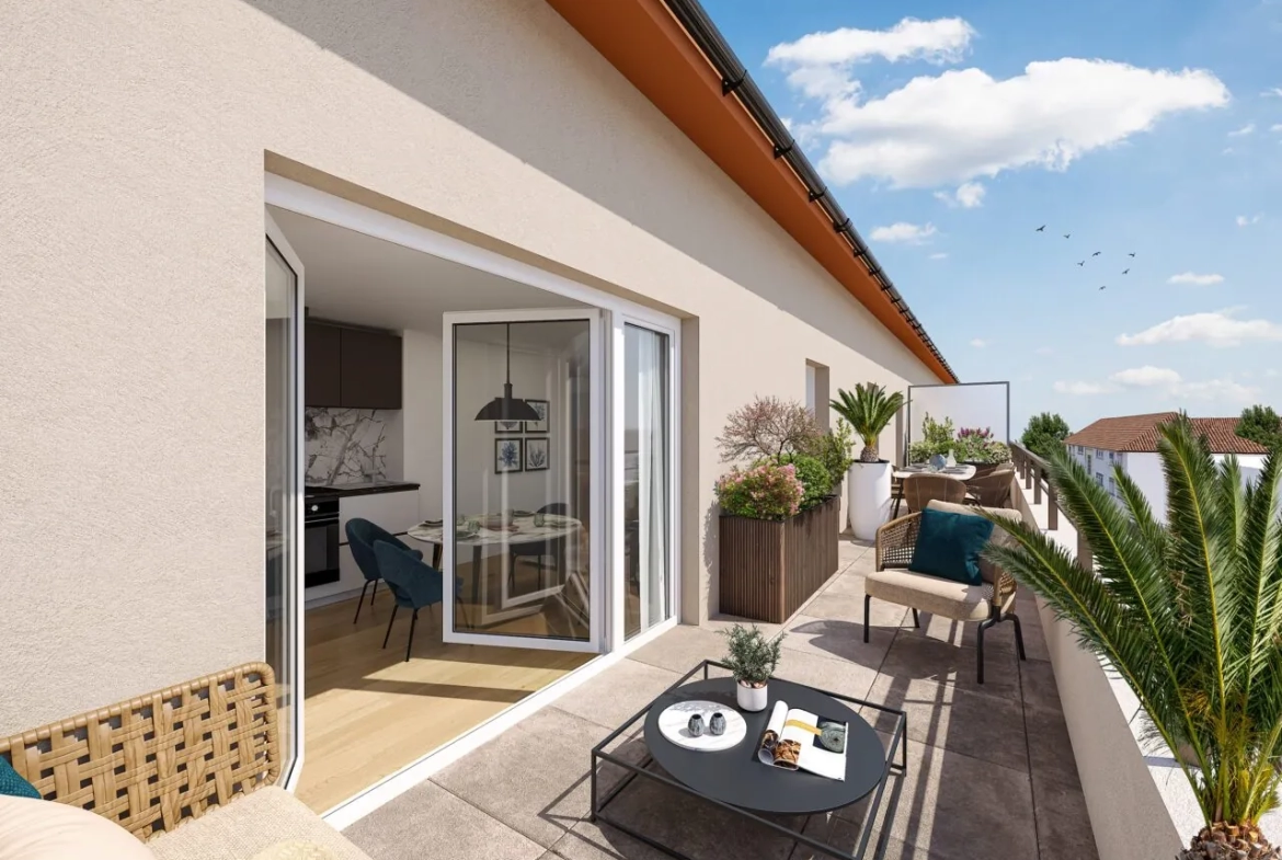 Appartement T2 neuf avec balcon et parking à Bourg-en-Bresse 
