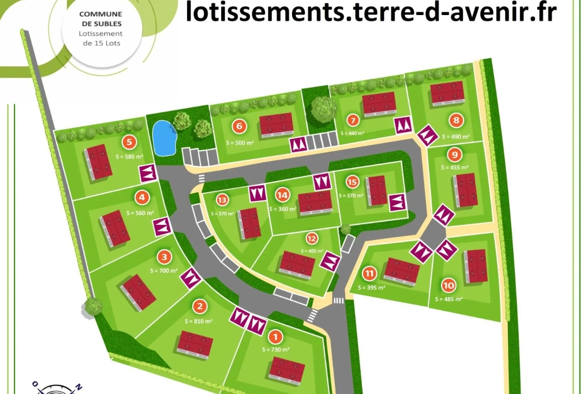 Terrains à bâtir viabilisés à Subles - Opportunité à partir de 50 500 € 