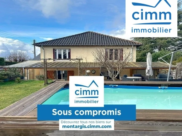 Maison avec jardin et piscine à Montargis – 3 chambres et 159 m²