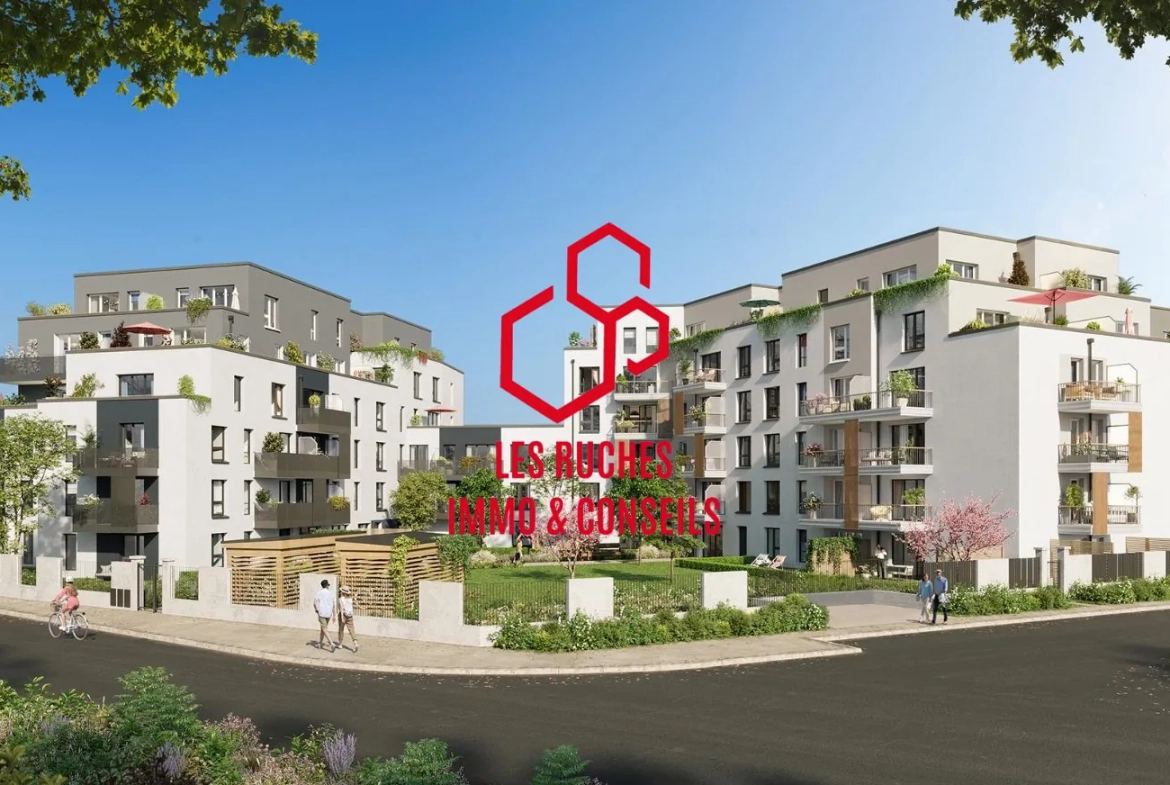 Appartement neuf de 39 m² avec balcon au cœur de Meaux - Résidence moderne 