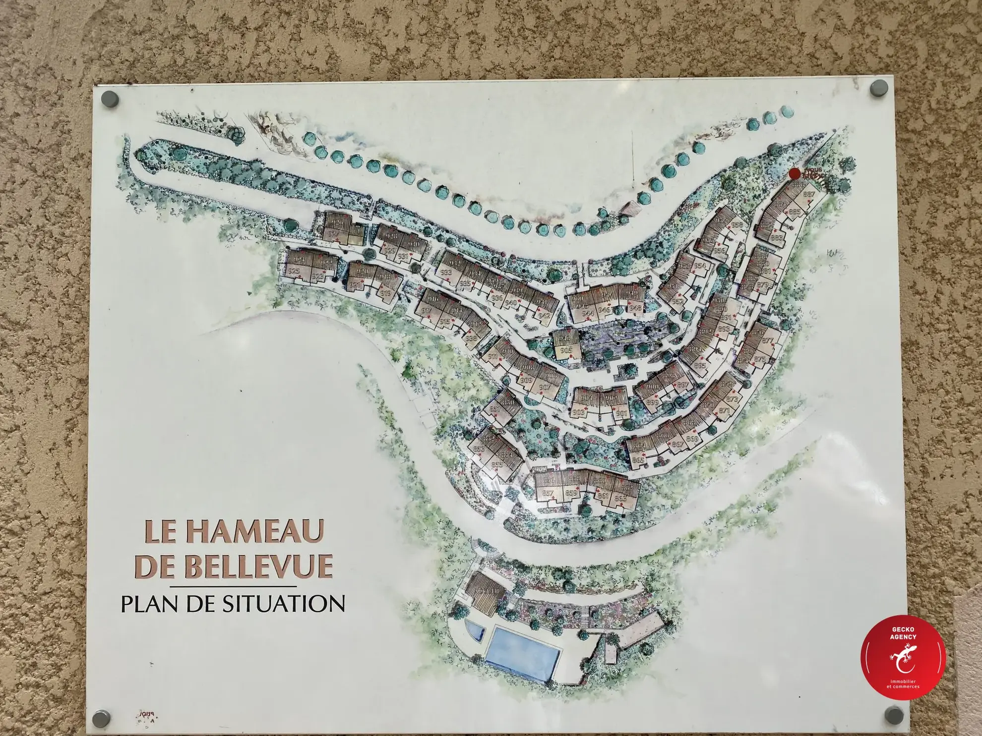 Plan du Domaine Magnifique Mazet de 36 m² avec piscine et vue mer aux Issambres 