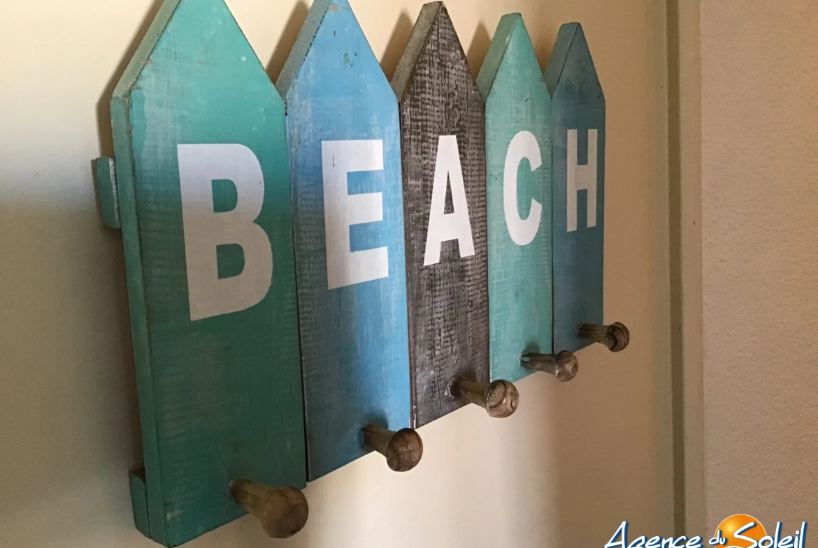 Appartement T2 en mezzanine avec garage face à la plage au Le Barcarès 