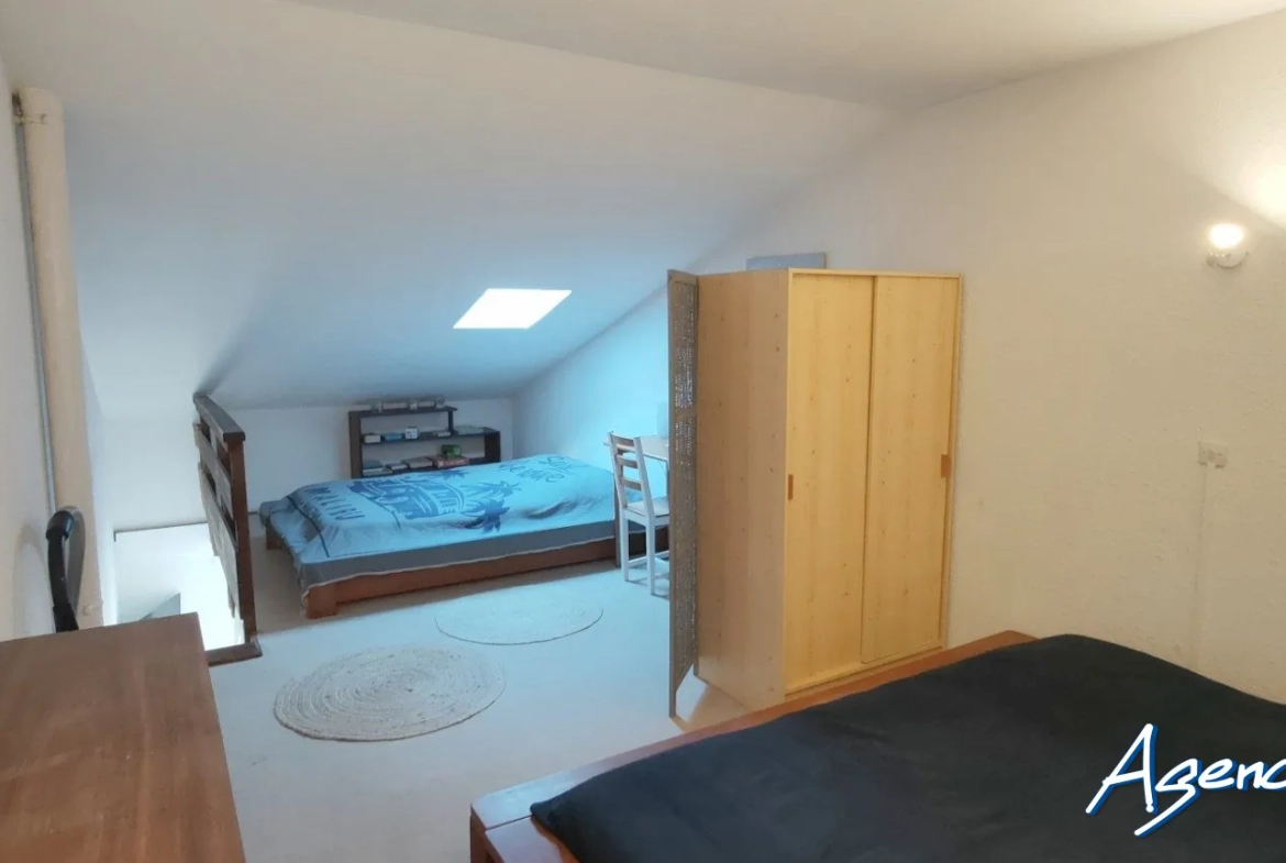 Appartement T2 en mezzanine avec garage face à la plage au Le Barcarès 