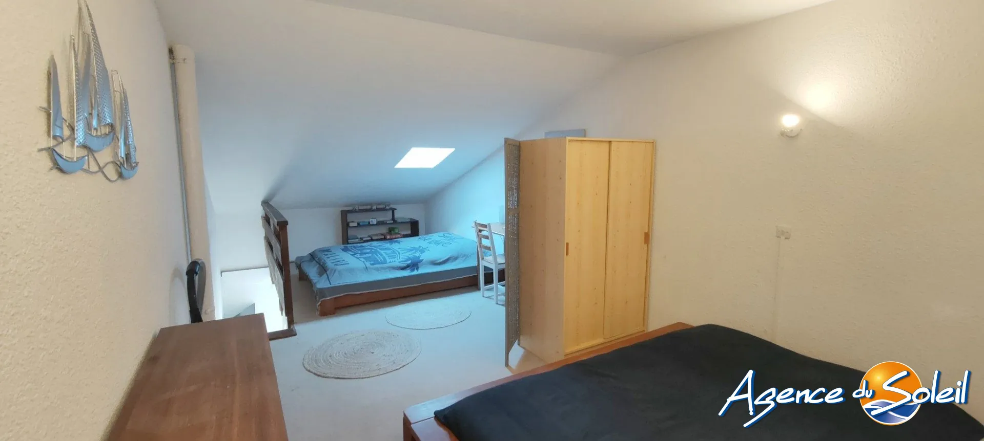 Appartement T2 en mezzanine avec garage face à la plage au Le Barcarès 