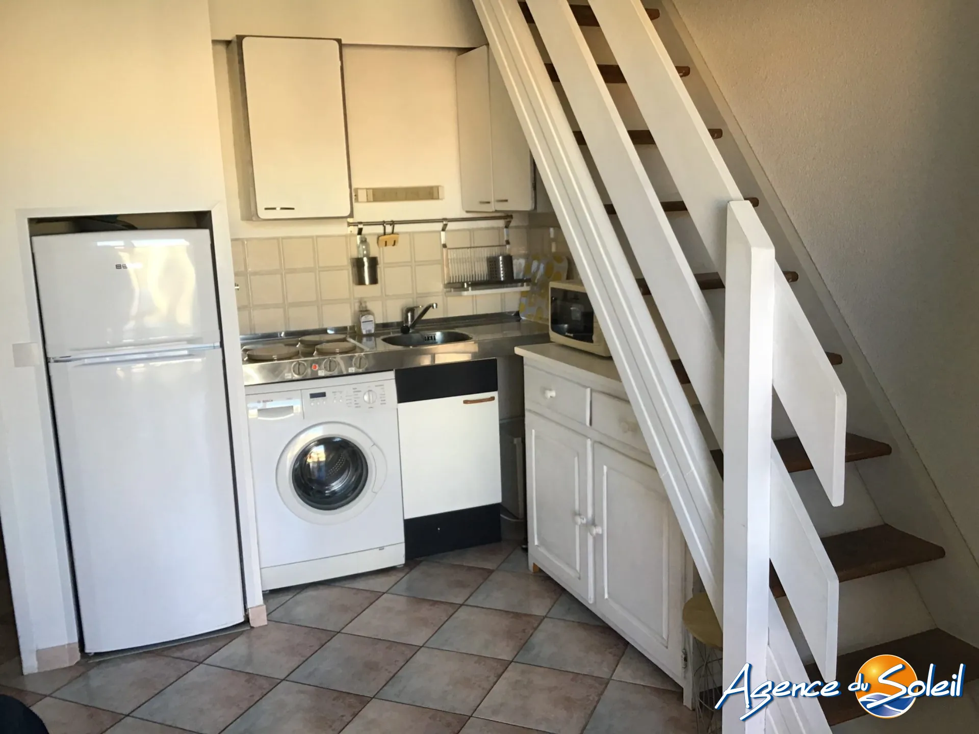 Appartement T2 en mezzanine avec garage face à la plage au Le Barcarès 