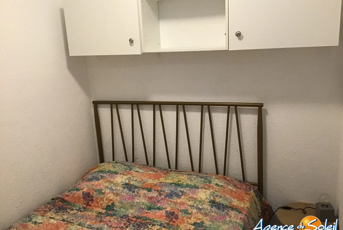 Appartement T2 en mezzanine avec garage face à la plage au Le Barcarès 