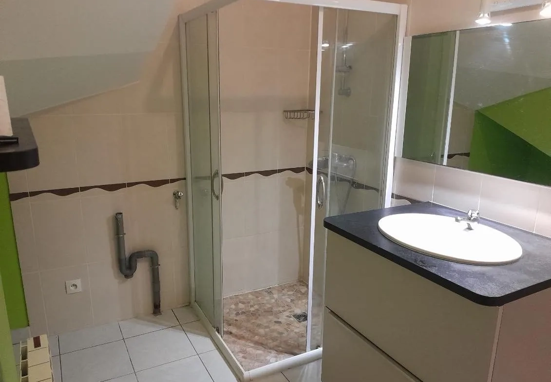 SALLE D EAU Charmante maison de ville rénovée avec véranda à Loudun 