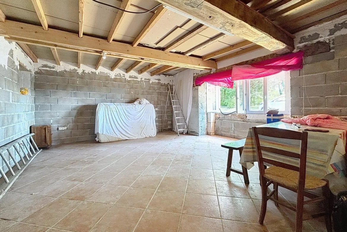 Maison en pierre à rénover à Négrondes, 1100 m² de terrain - Périgord Vert 