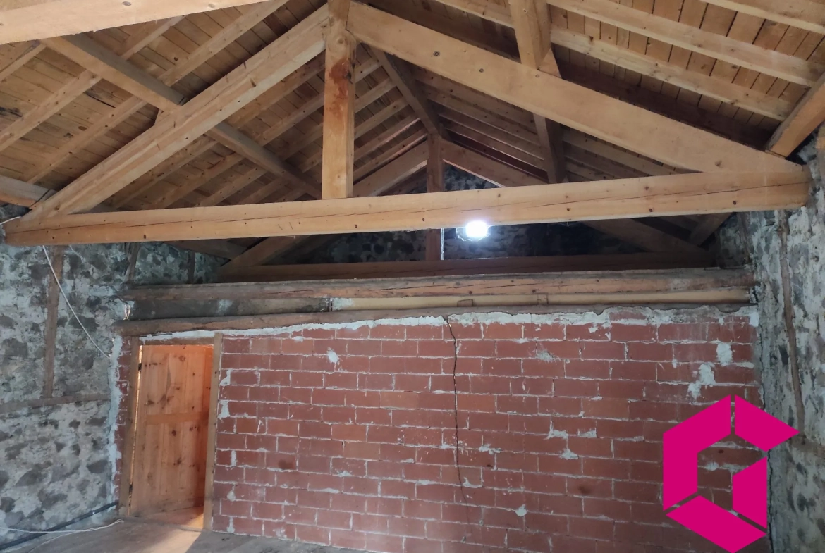 Ancienne ferme en pierres à rénover à Saint-Julien-du-Pinet - 60 m² 