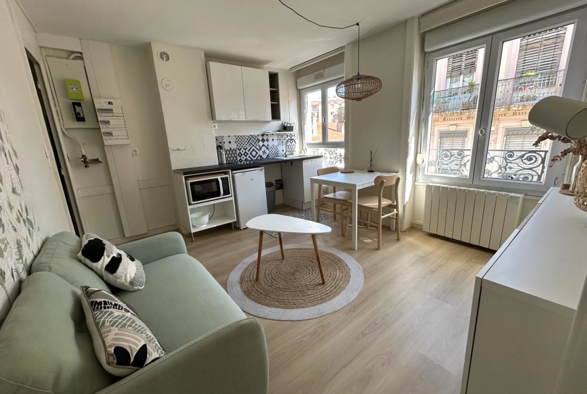 Appartement meublé de 29 m² à Lyon 7 dans le quartier Guillotière 
