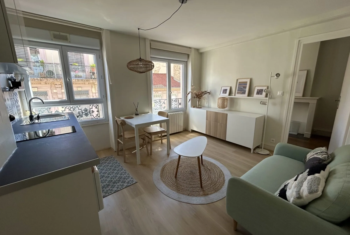 Appartement meublé de 29 m² à Lyon 7 dans le quartier Guillotière 