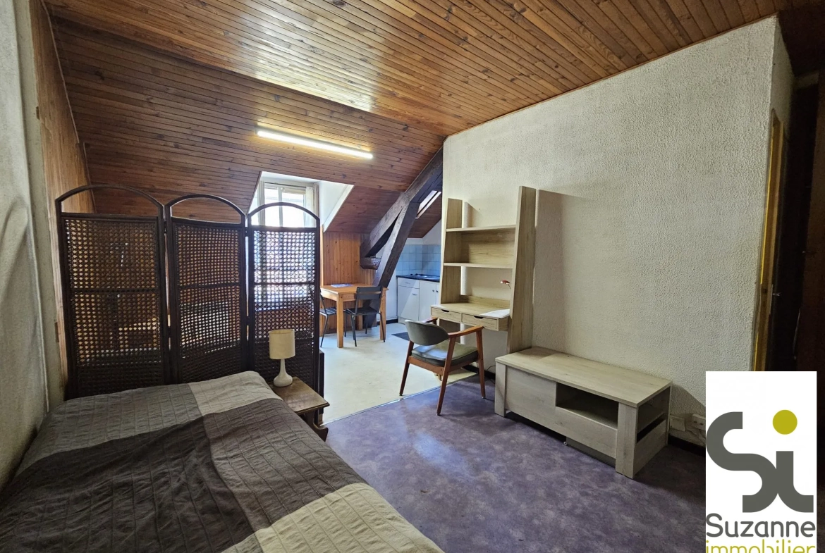 Studio à vendre à Grenoble secteur Estacade - Dernier étage, à rénover 