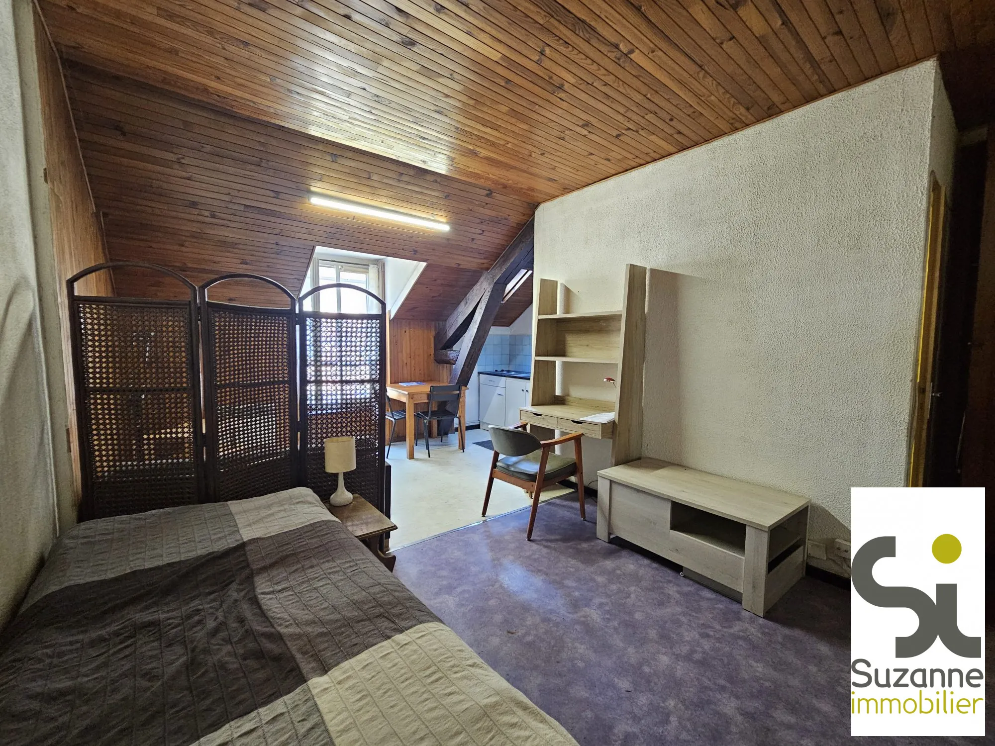 Studio à vendre à Grenoble secteur Estacade - Dernier étage, à rénover 
