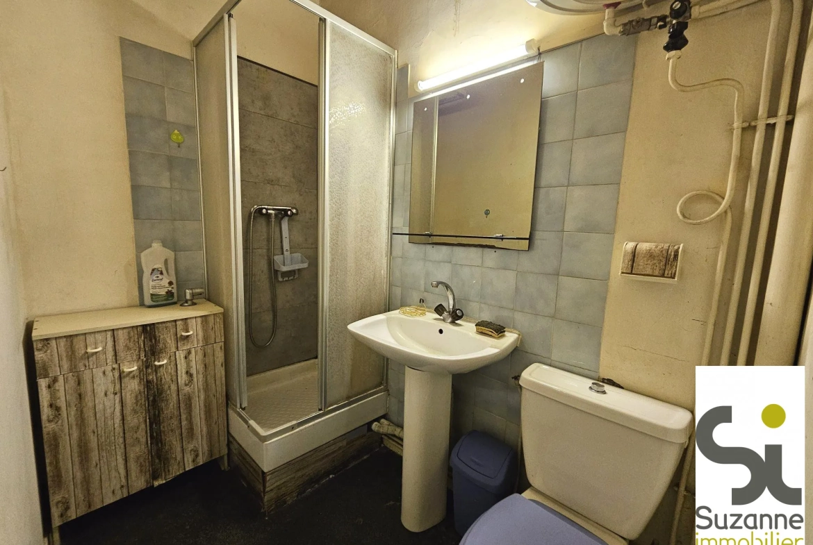 Studio à vendre à Grenoble secteur Estacade - Dernier étage, à rénover 