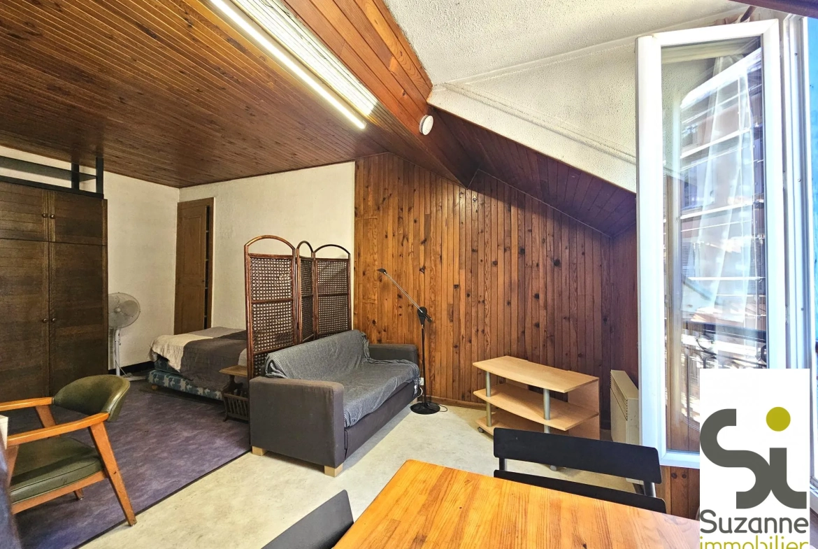 Studio à vendre à Grenoble secteur Estacade - Dernier étage, à rénover 