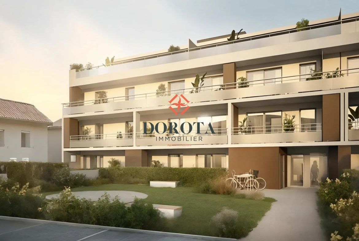 Appartement T2 neuf de 47m² au Versoud avec garage, résidence sécurisée 
