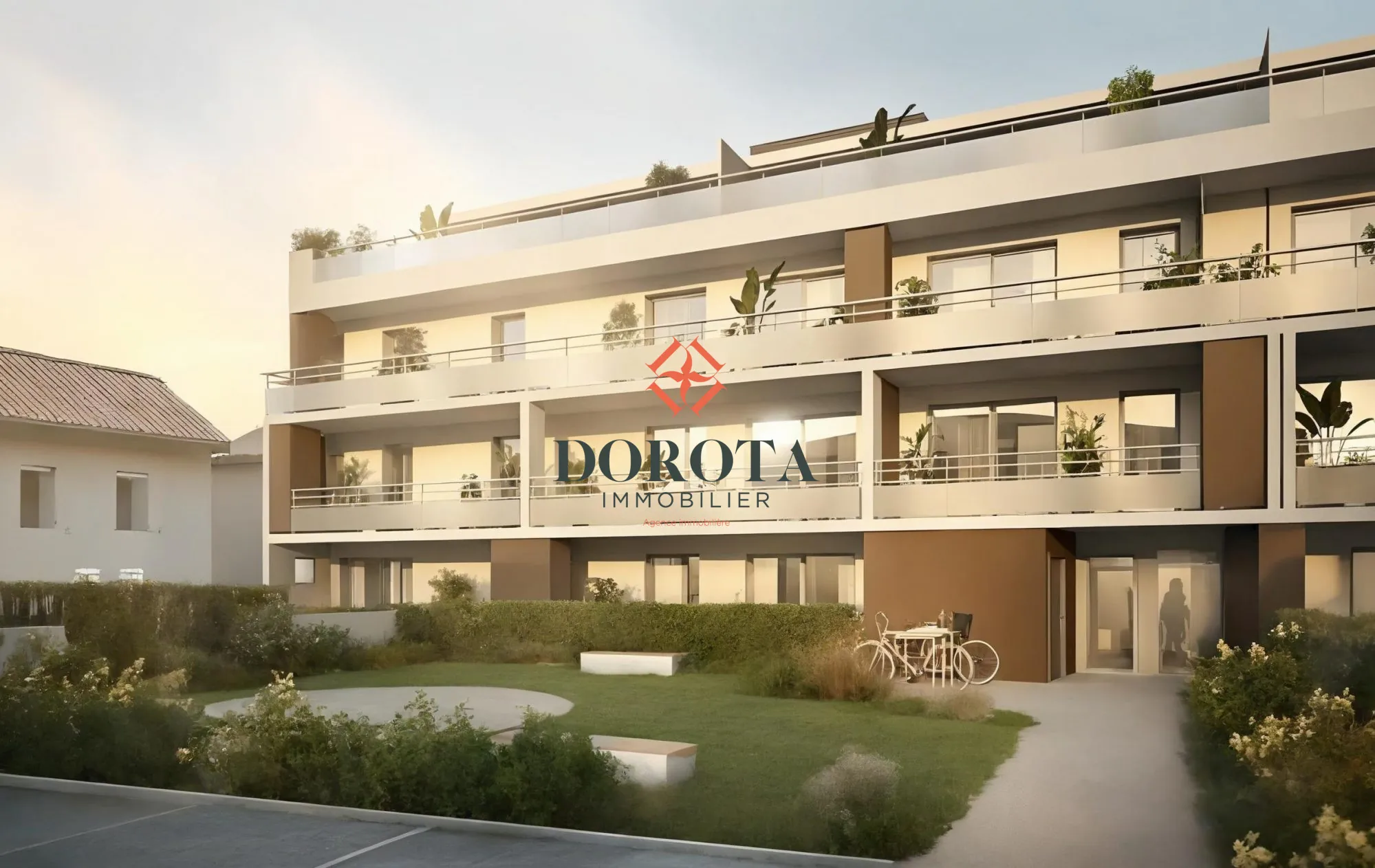 Appartement T2 neuf de 47m² au Versoud avec garage, résidence sécurisée 