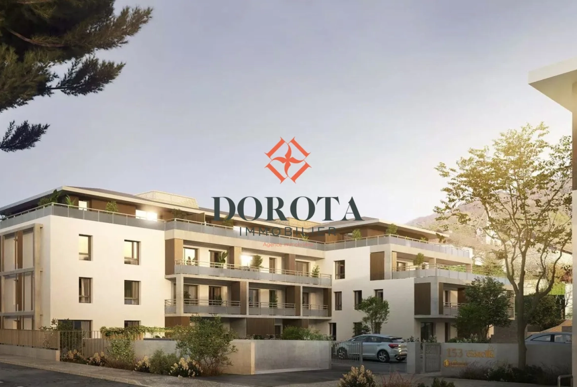 Appartement T2 neuf de 47m² au Versoud avec garage, résidence sécurisée 