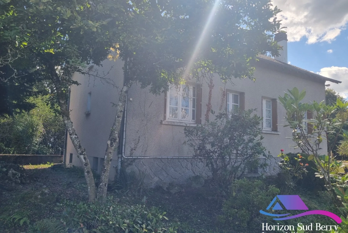 Maison à rénover avec grand terrain à Aigurande, proche du centre-ville 